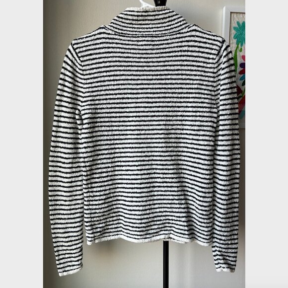 J. Crew Striped Mockneck Pullover Sweater - Size XXS - Picture 4 of 7